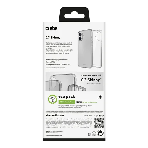 SBS Ploni skaidrus dėklas iPhone 16 Plus image 3