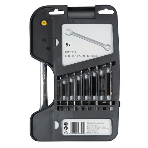 Makita B-65523 kombinuotų terkšlinių veržliarakčių rinkinys, 8 vnt image 3