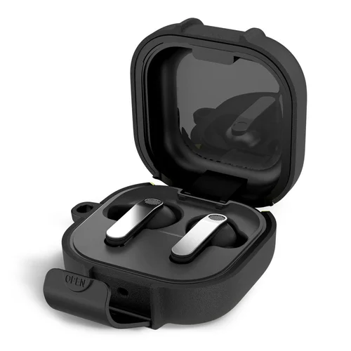 Tech-Protect Slim Hook dėklas Samsung Galaxy Buds 4 / 4 Pro, juodas image 1