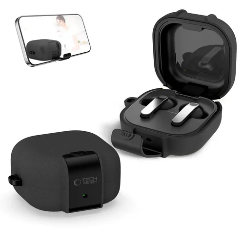 Tech-Protect Slim Hook dėklas Samsung Galaxy Buds 4 / 4 Pro, juodas image 3
