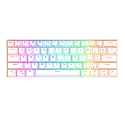 Royal Kludge RK61 RGB 61 klavišų mechaninė klaviatūra, balta image 2