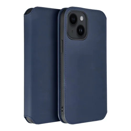 DUAL POCKET knygų dėklas Samsung A14 tamsiai mėlynas image 3