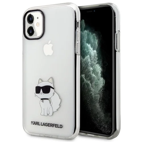 Karl Lagerfeld Ikonik Choupette dėklas iPhone 11/XR, skaidrus image 1