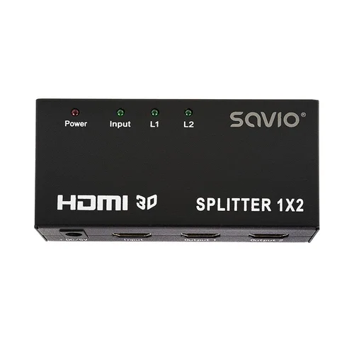 Savio CL-42 HDMI vaizdo skaidiklis, 2 išėjimai image 1