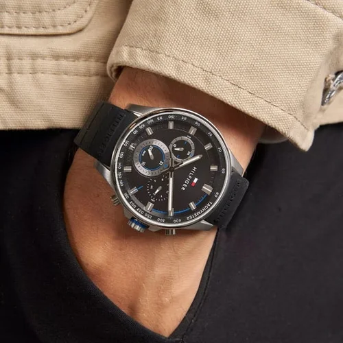 Tommy Hilfiger 1791971 vyriškas laikrodis, juodas image 3