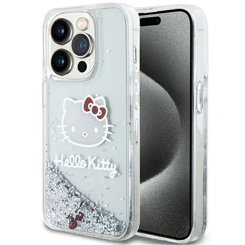 Hello Kitty dėklas iPhone 15 Pro, sidabrinis image 1