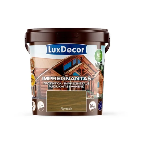 LuxDecor Medienos impregnantas, 1 l alyvmedžio spalva image 1