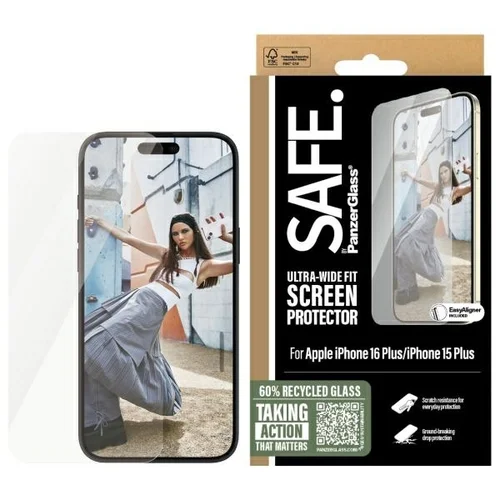 SAFE by PanzerGlass iPhone 16 Plus 6,7 col. Ultra-Wide Fit SAFE95877 image 1
