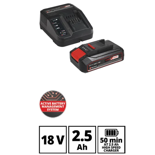 EINHELL 4512097 Akumuliatoriaus ir kroviklio komplektas 18V 2,5 Ah Li-ion image 2