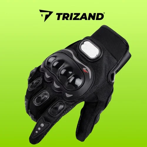Trizand 22632 XL juodos motociklo pirštinės image 2