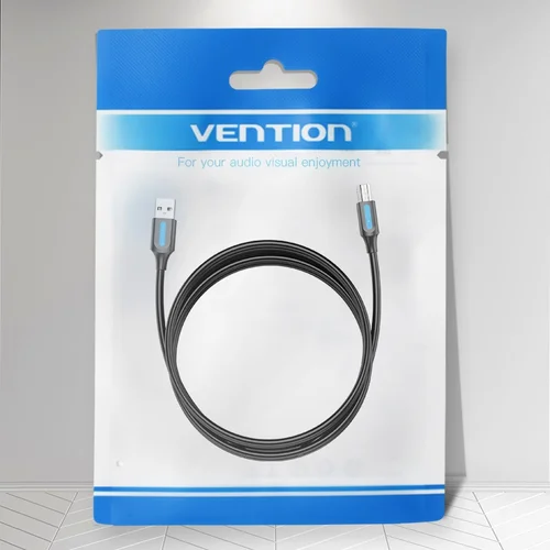 Vention COQBJ USB 2.0 A–USB-B kabelis, 5 m, juodas image 2