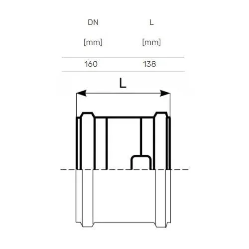 Magnaplast Lauko kanalizacijos remontinė mova Ø160 mm image 2