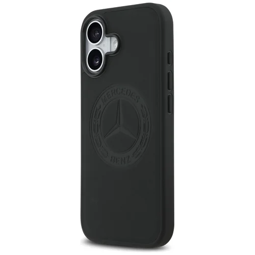 Mercedes-Benz Leather Vintage Logo MagSafe dėklas iPhone 17, juodas image 2