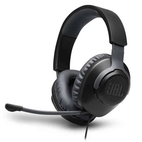 JBL Quantum 100 juodos žaidimų ausinės image 1