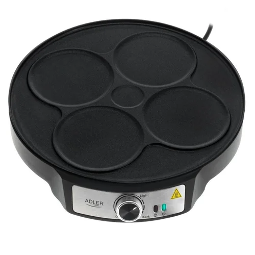 Adler AD 3093 elektrinė blynų keptuvė 2 in 1, juoda image 2