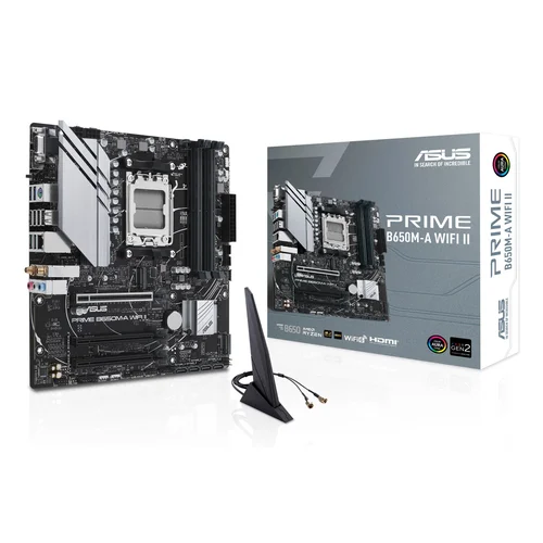ASUS PRIME B650M-A WIFI II AM5 micro ATX pagrindinė plokštė image 1