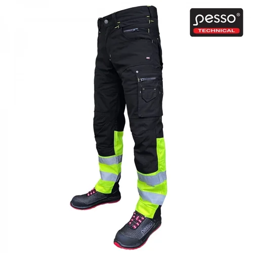 PESSO KDCJG Canvas kelnės 46 Juoda su Geltona image 1