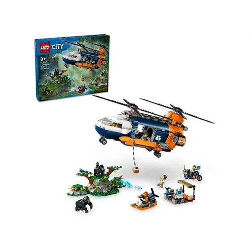 LEGO City 60437 Džiunglių tyrinėtojo sraigtasparnis bazės stovykloje image 1