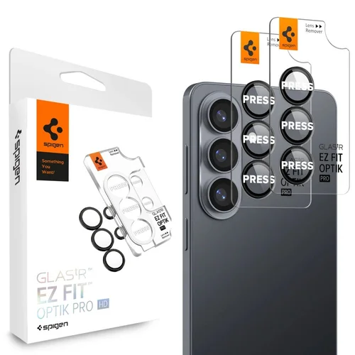Spigen Glas.Tr EZ Fit Optik Pro HD 2 vnt. kamerų apsauga Samsung Galaxy S26+ juoda image 1