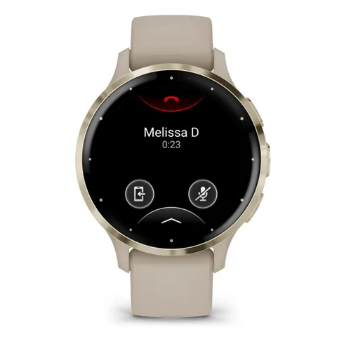 Garmin Venu 3S 41 mm AMOLED, pilka ir auksinė image 2