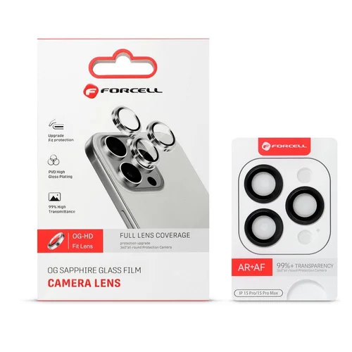 Forcell Premium kameros stiklas iPhone 12 / 12 Mini, juodas image 2