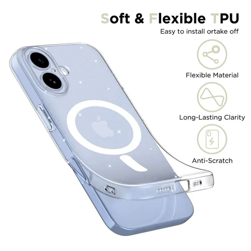 Tech-Protect FlexAir MagSafe dėklas iPhone 17, skaidrus image 3