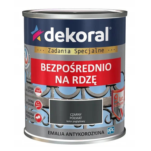 Dekoral emalis antikorozinis 0,65 L juodas RAL 9005 image 1