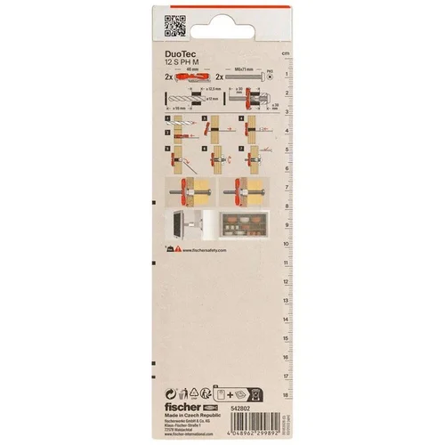 Fischer DuoTec kaištis 46 x 12 mm, 2 vnt image 3