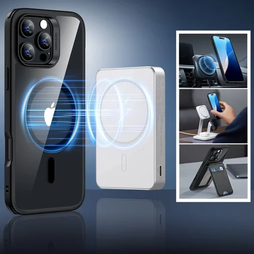 ESR Classic Hybrid HaloLock MagSafe dėklas iPhone 16 Pro su stiklu image 2