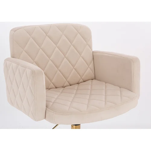 UNIQE FORM HR802N meistro kėdutė, kreminio veliūro image 3