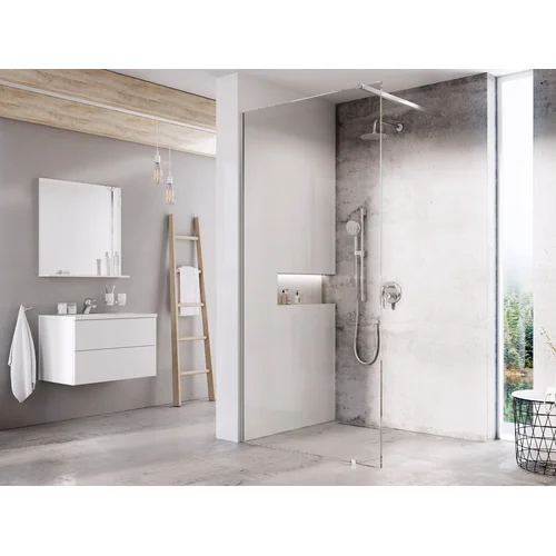 Walk-In Wall Set 140 Chromas Stiklas Skaidrus image 1