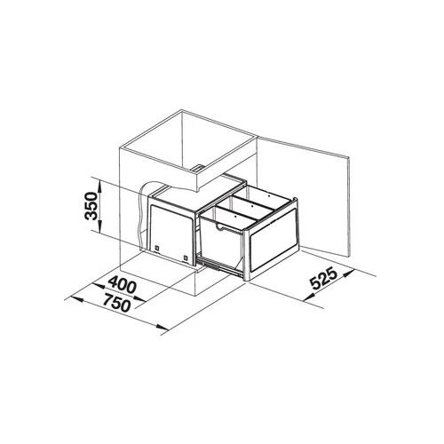 BLANCO BOTTON Pro 60/3 Manual Juoda image 3