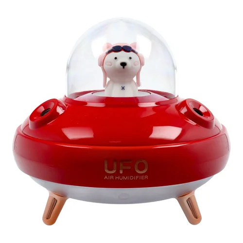 UFO aromaterapinis drėkintuvas 400 ml, raudonas image 1