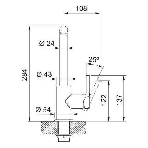 Franke Lina L maišytuvas su ištraukiamu dušeliu, chromas image 3