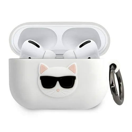 Karl Lagerfeld KLACAPSILCHWH silikoninis AirPods Pro dėklas, baltas image 1