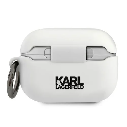 Karl Lagerfeld KLACAPSILCHWH silikoninis AirPods Pro dėklas, baltas image 2