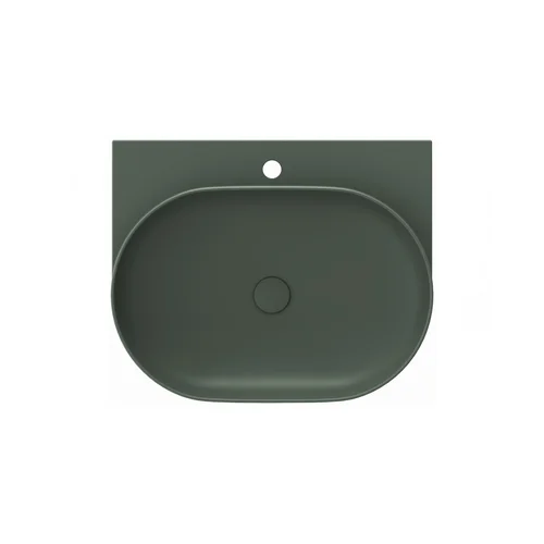 Keraminis praustuvas Yard 60, su skyle maišytuvui, Grey Green image 2