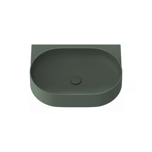 Keraminis praustuvas Yard 60, su skyle maišytuvui, Grey Green image 3
