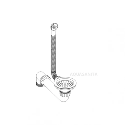 AQUASANITA Art. AQ-001V-Rame Ventilis 3 1/2 colio image 2