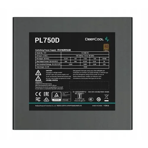 DeepCool PL750D 750 W ATX maitinimo blokas image 2