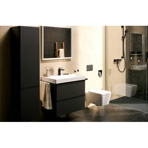 Hansgrohe Unica Pulsify S 90 cm dušo stovas 24401670, Juodas matinis image 2