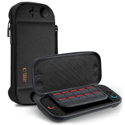 Tech-Protect Slim Pouch dėklas Nintendo Switch 2, juodas image 1