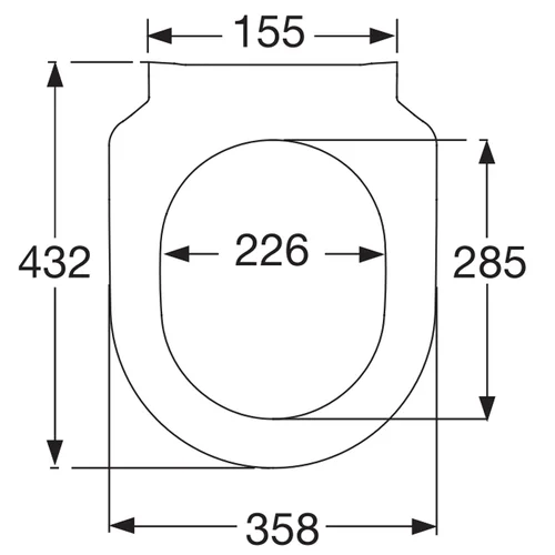 VILLEROY & BOCH Avento SlimSeat 9M87S101 dangtis image 3