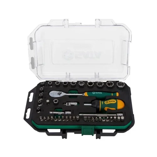 SATA 120XP 1/4" galvučių rinkinys 49 vnt image 1