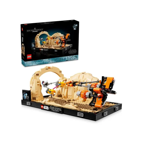 LEGO Star Wars 75380 „Mos Espa“ lenktynių diorama image 1