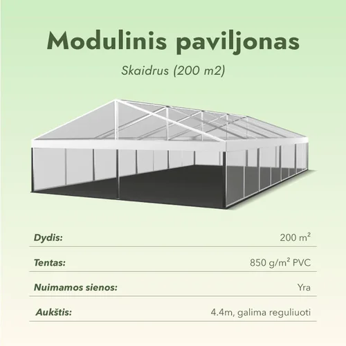 Modulinis paviljonas Skaidrus (200 m2) image 3