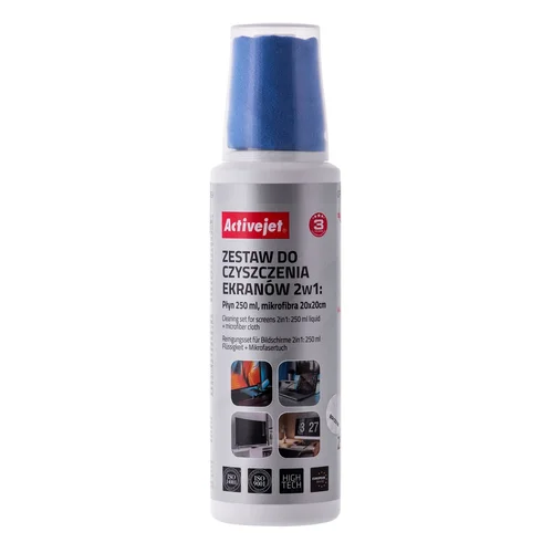 Activejet AOC-269 ekranų valymo rinkinys 250 ml image 2