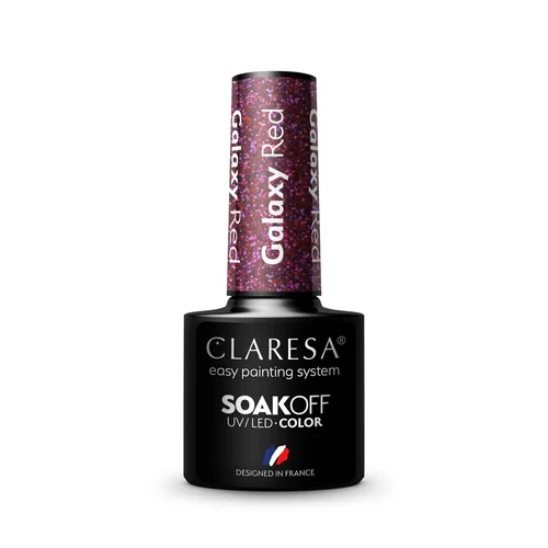 CLARESA Galaxy Red hibridinis nagų lakas 5 g image 3