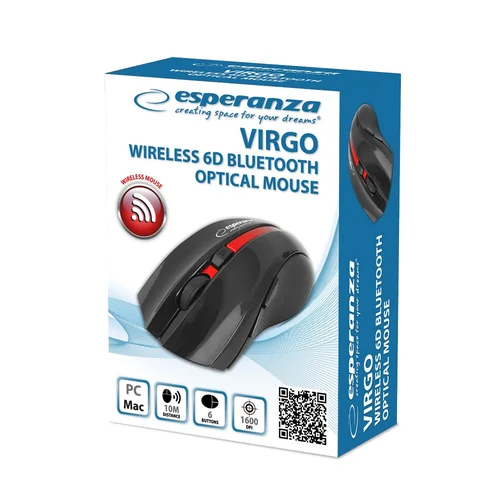 Esperanza EM129R Bluetooth 6D pelė, juoda image 2