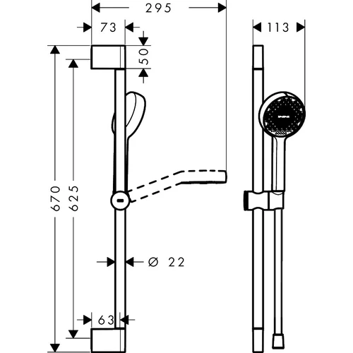 Hansgrohe Activera S 28041000 Dušo komplektas image 2